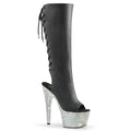 Transparent Boots New Spring and Summer Platform Pole Dance 17 cm Thin Heel Model Walk Crystal Diamond Rhinestones Show Boots