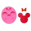 HY Silicone Cute Bow Key Chain Mold for DIY Topper Decoration