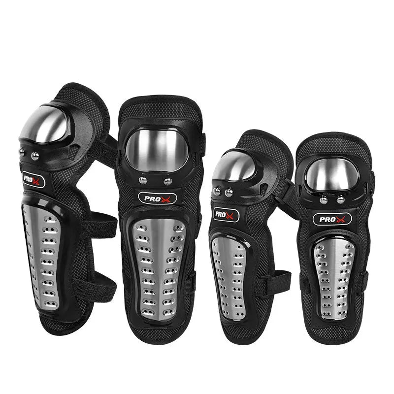 Motorcycles Steel Elbow Pads Protector Motocross Knee Braces Guard Equipment Pad Ski Protection Kneepads