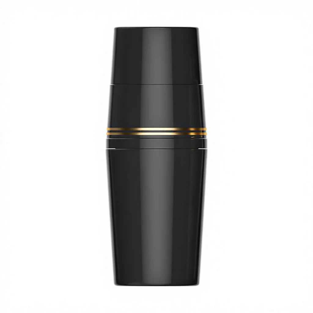 Fuyun 240ml/400ml Black PP Plastic Double Pump Hair Dye Shampoo Lotion Wigs Bottle Pump Sprayer for Skin Care Serum Loose Powder