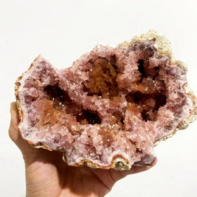 Wholesale Natural Crystals Healing Stones Druzy Geode Cluster Pink Amethyst Specimen for Gifts Freedom