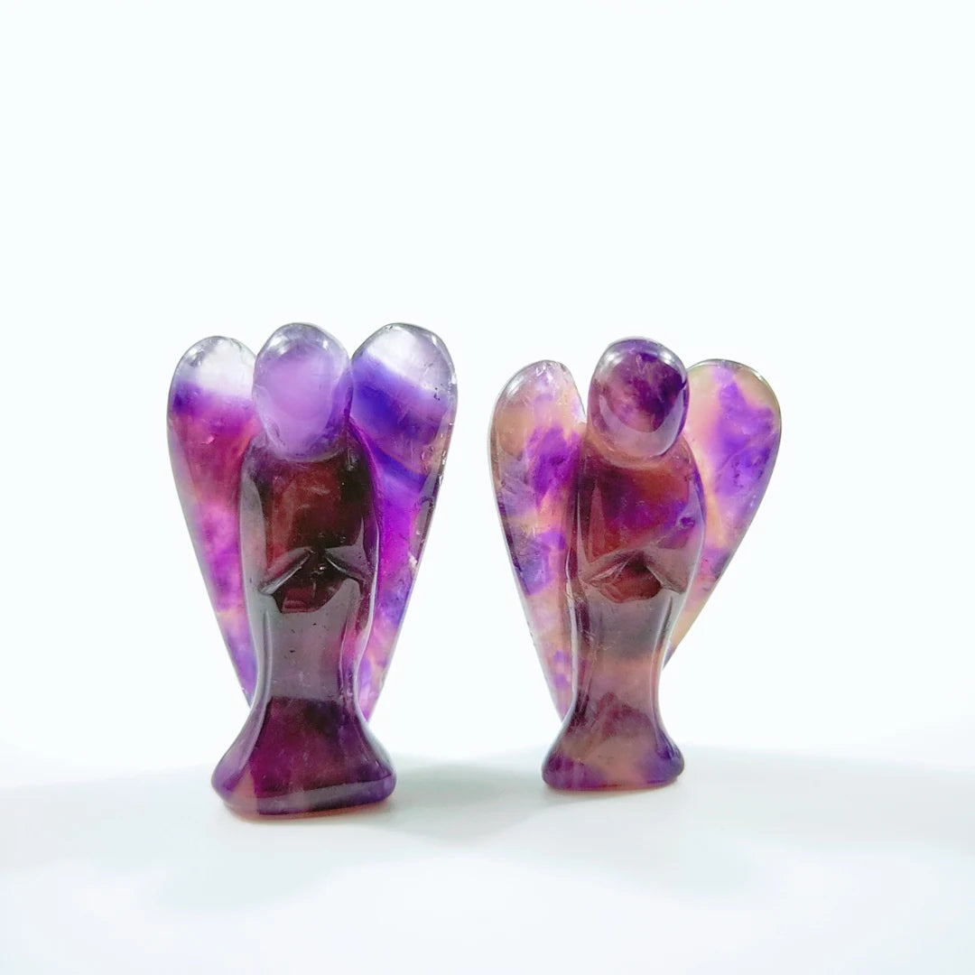 Huiying Chinese Supplier New Products 2 Inch Amethyst Angel Statues Crafts