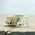 Keep Climbing Silver Ring Handcrafted Design Personalized Spinner Ring Women Jewelry Gift Size 5-11