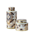 Set of 3 Ceramic Distressed White Rustic Porcelain Vase Home Decorative Flower Vases
