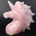 Wholesale Natural Crystal Gem Carving Very Nice Rose Quartz Healing Crystal unicorn