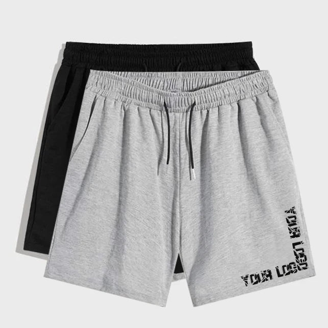 Casual Sports Printing Logo Plain Mens Cotton Custom Plus Size Fleece Shorts With Pockets