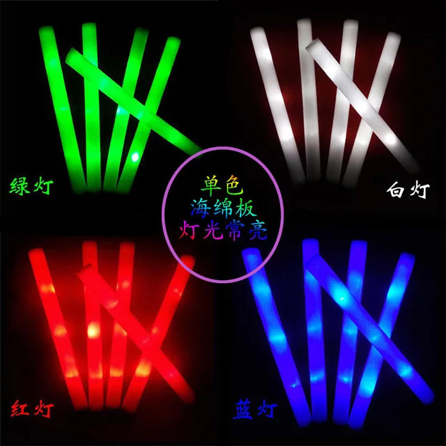 2024 Custom Logo 18 Inch LED Glow Foam Stick Party Supplies for Cheering Promotional Item for Parties