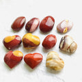 Latest New Popular Natural Crystal Mookite Yolk Stone Heart Palm Stone Shape for Hot Sale