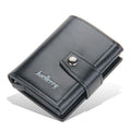 Large Capacity New Model 2025 Best Trendy Card and Money Durable Rfid Pu Leather Three Fold Men Wallet with logo
