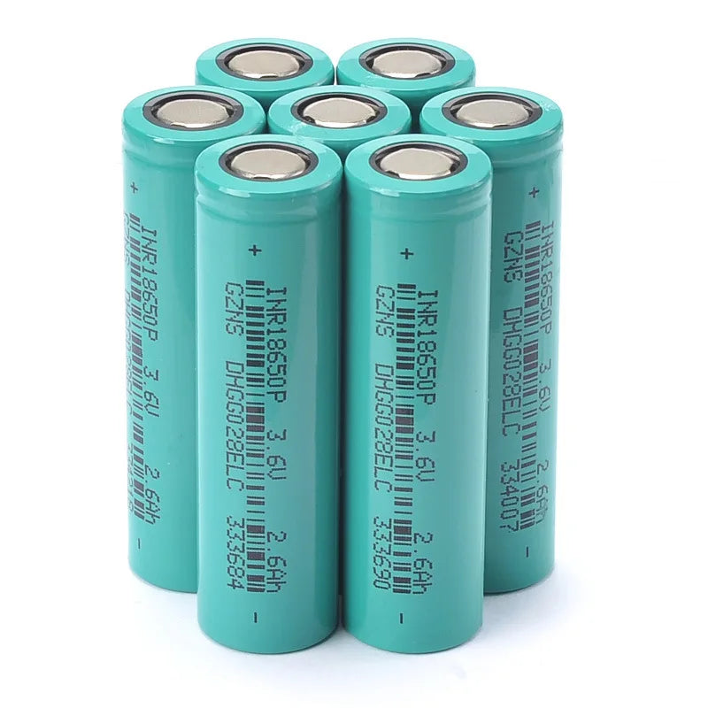 Shenzhen Factory Wholesale Rechargeable Cylindrical Li Ion 18650 Battery 3.6v 3.7v 2600mah