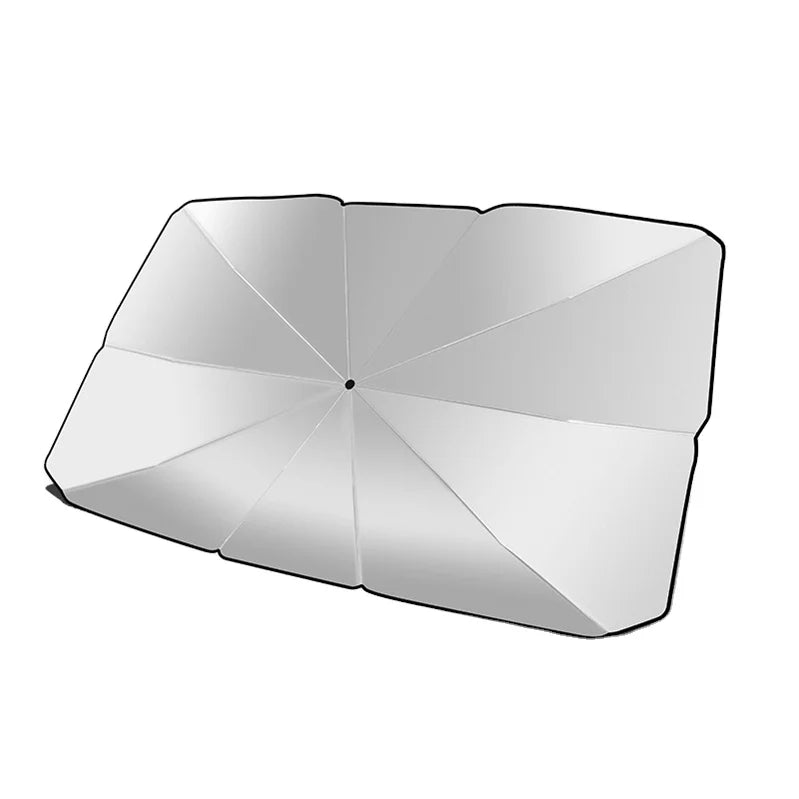 Manual Foldable UV Ray Heat Sun Visor Protector Car Windshield Sun Shade Umbrella Cover Outdoor Use Cover for Adults' Protection