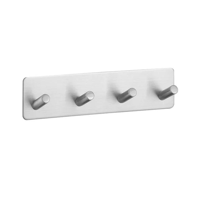 CUSTOM Wall Hook Four Hook Self-Adhesive No Drilling Bathroom Kitchen Hand Towel Hook