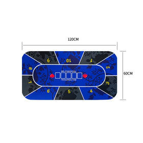 YH Hot Selling Full Sublimation Print Texas Folding Poker Table Mat Fireproof Waterproof Dustproof Features Felt Rubber Material