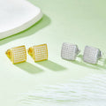 J016 Abiding Fine Jewelry Manufacturer Hiphop New 925 Sterling Silver Moissanite Diamond Earrings Men's Hip Hop Earings