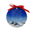 Qualisub 1mm Thick 3" Circle Ornaments Sublimation Christmas Ornaments Blank in Double Sided Printing Sublimation Metal Ornament