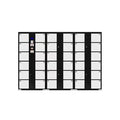 Finger Print Operate Electronic Locker Airport Smart Parcel Locker Smart Digital Locker