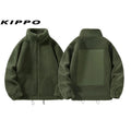 Men's Extra Warm Outdoor Fleece Cardigan Jacket for Winter Sports Zipper Closure