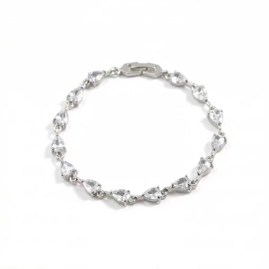 Factory Wholesale Fashion Jewelry Bracelets Trend 2023 Sparkling Cubic Zirconia CZ Tennis Bracelet Women