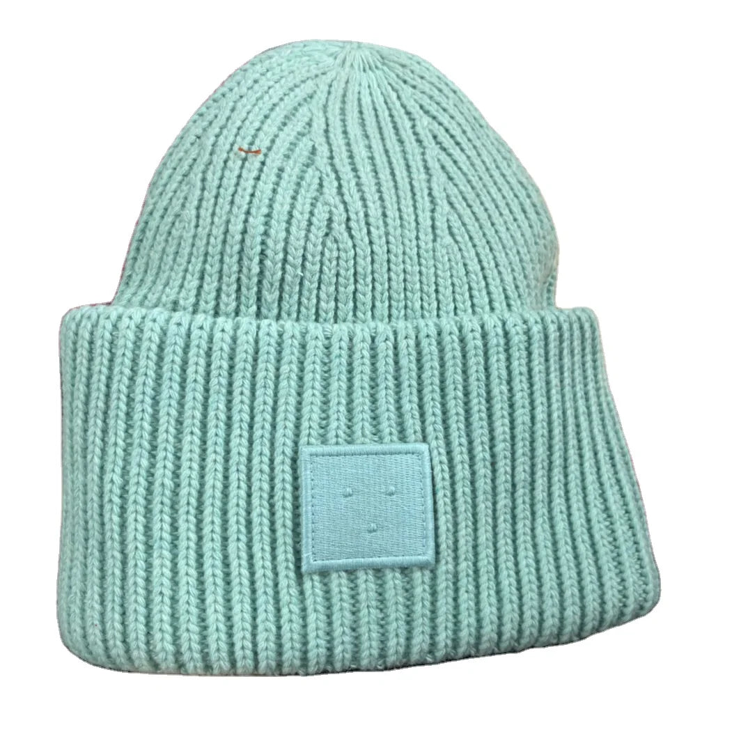 Designer Plaid Beanie Hat for Unisex Luxury 100% Wool Ski Bob Cap Customizable Brand Bob Cap for Winter Travel Hot Jacquard