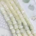 SP4220 Carved White Mother of Pearl Shell Tulip Flower Beads