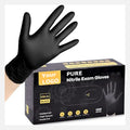 9 Inches Blue Black 100% Nitrile Gloves Barber Tattoo Shop Beauty pink Glove Custom Box Latex Free Black Nitrile Gloves