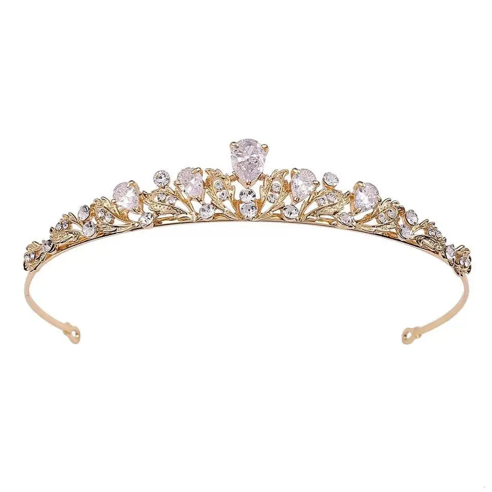 South Korean New Bride Set Diamond Crown Headdress Princess Birthday Crown Wedding Dress Accessories