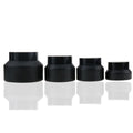 Cosmetic Trending Hair Oil Cream Teal Incline Shoulder 50grams Matte Black Glass Jars with Gold Tops
