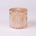 Valentine's Day Home Decor New 7oz Crystal Storage Jar Tube Shaped Spice Jar Glass Cylinder Holder for Candle Holders Candle
