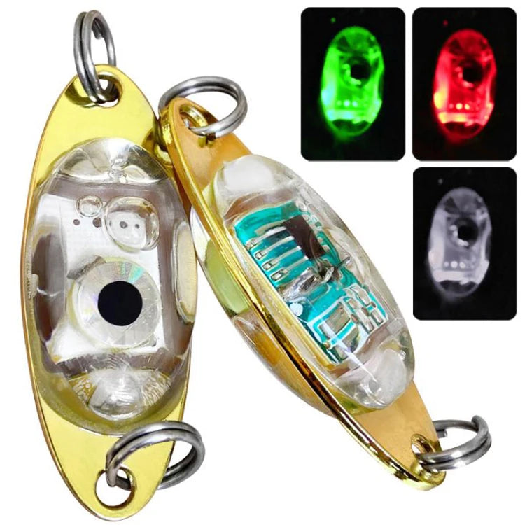 WEIHE 5cm 10g LED  Underwater Deep Drop Led Fishing Light Attractor With Swivel Fishing Lamp Light