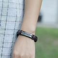 Wholesale Vintage Genuine Leather Handmade Rope Bangle Best Friend Fashion Bracelet for Men and Women