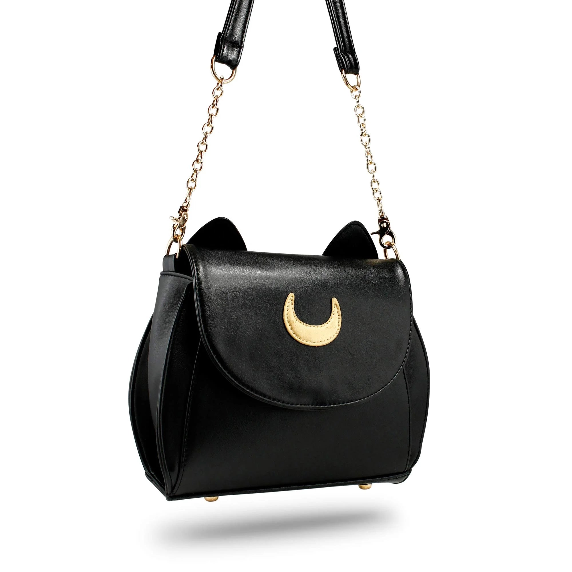 OEM FAMA Factory Moon Luna Design Purse Kitty Cat Designer Women Handbag PU Leather Sailer Style Satchel Shoulder Bag