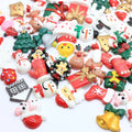 Resin Christmas 3D Flatback Cabochon Mix Random Pattern Deer Ornaments DIY Crafts Supplies Phone Shell Art