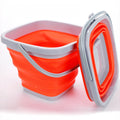 Folding Buckets Silicone Folding Beach Water Bucket Waterpots Outdoor Cleaning Fishing House Household Cleaning