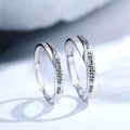 S925 Silver Plated Romantic You Complete Me Promise Couple Ring for Women Men Wedding Engagement Wedding Jewelry