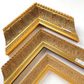 Handmade Large Picture Frame Gold Foil Baroque Painting Vintage Antique Ornate Wood Frame Mouldings Wall Art Various Lengths