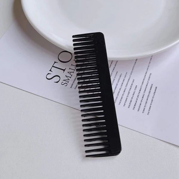 HZ Custom Texture Bridal Hair Comb Wide Tooth Pocket Comb Handmade Tortoise Cellulose Acetate Comb