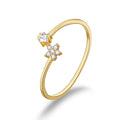 Wholesale Sterling Silver 925 Flower Ring Jewelry Woman Open Adjustable Ring Silver Ring