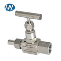Manual Female Thread Needle Valve Stainless Steel Welded Straight Type Instrument for Gas Media 3000psi 1/4 In. Port Lever