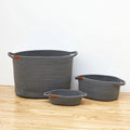 Folding Daily Large Volume Woven Laundry Storage Basket Cotton Rope Basket