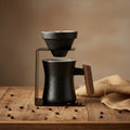 Ceramic Classic Design Cone Shape Pour Over Dripper Eco-Friendly Coffee Maker & Tea Cup Set with Handle for Cafe Use