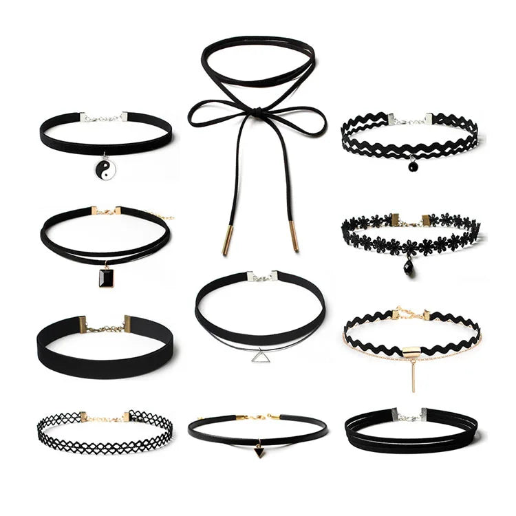 European American Hollow Necklaces Fashion Choker Necklace Creative Sexy Bow Necklaces
