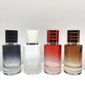 Wholesale Luxury 30ml Low Moq Cylinder Shape Empty Blue Red Amber White Color Refill Glass Spray Perfume Bottle