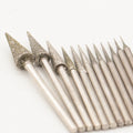 Strong Ostrich Rotary D-Needle Corundum Grinding Tool for Wood and Jade Carving Jewelry Making Equipment