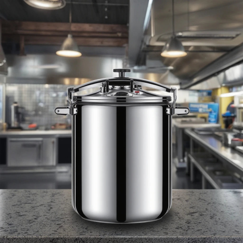 Extra Large 4L/5L/7L Commercial Pressure Cooker Thickened Steel Pot for Household Use on Universal Gas Stove Induction Cooker