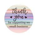 Free Design Customized Full Color Printing Packaging Label Stickers rainbow Laser Thank You Sticker