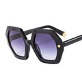 2024 New Irregular Hexagonal PC Sunglasses for Men and Women's Sunglasses Fashion Hexagonal Rivet Fashion Glasses 9194