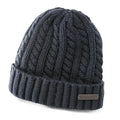 OEM Factory Hot Sale Winter Thickened Knitted Braided Beanie with Fleece Waterproof Custom Logo Cuffed Gorras Y2K Beach Hats