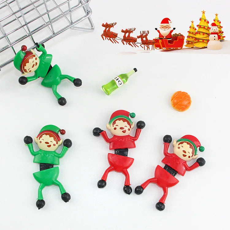 Cheap Price Christmas Gift Snowman Wall Climbing Man Sticky Spider Man Toy Children Decompression Stretchy Sticky Hands Toy