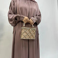 Wholesale Modest Dress Muslim Clothing Long Sleeve Islamic Clothing Muslim Women Dresses Satin Abaya