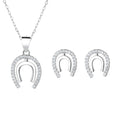 925 Jewelry Arc Handmade Moon Angle Pendant Necklace Earrings Hot Sale Products